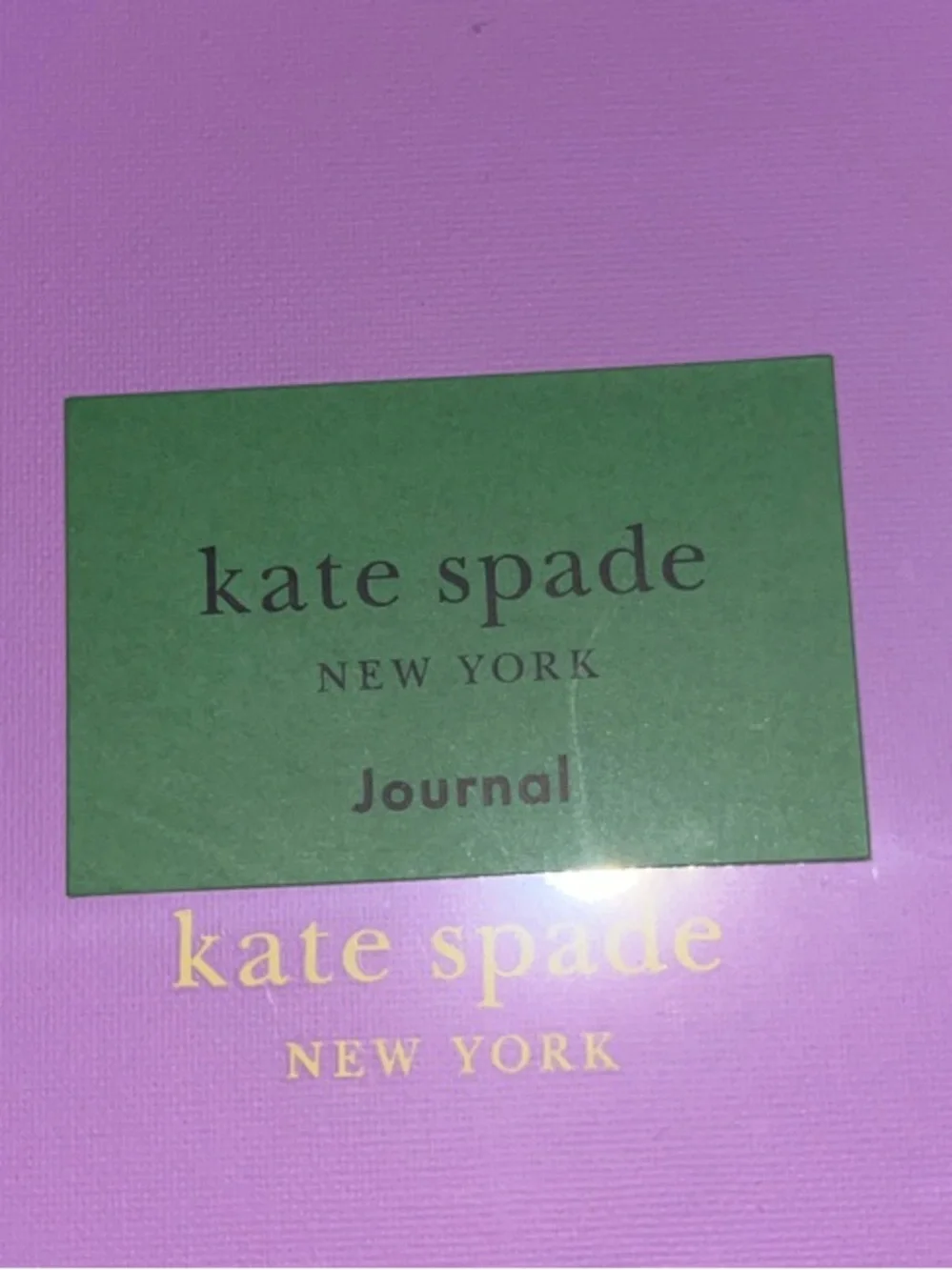 NWT Kate Spade Just Mine Bookcloth Monogrammed Journal with Ribbon Bookmark